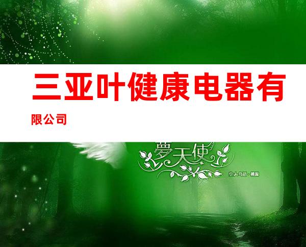 三亚叶健康电器有限公司