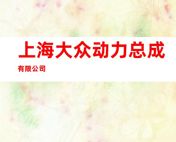 上海大众动力总成有限公司