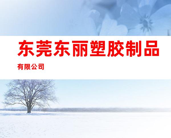东莞东丽塑胶制品有限公司