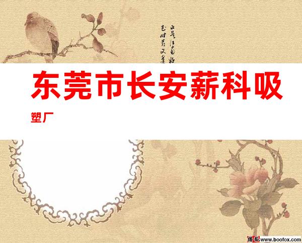 东莞市长安薪科吸塑厂