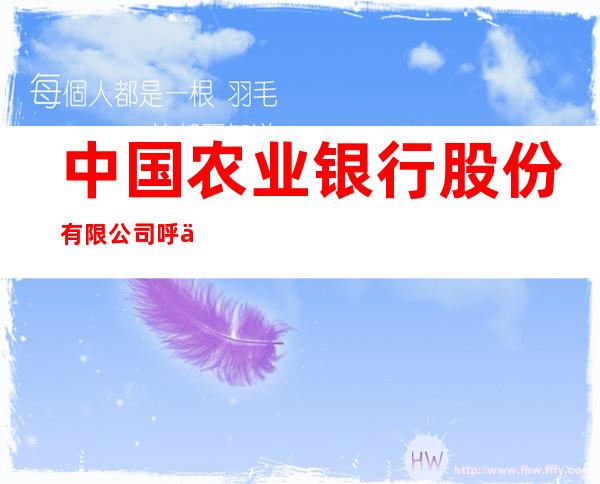 中国农业银行股份有限公司呼伦贝尔海拉尔东头道街支行