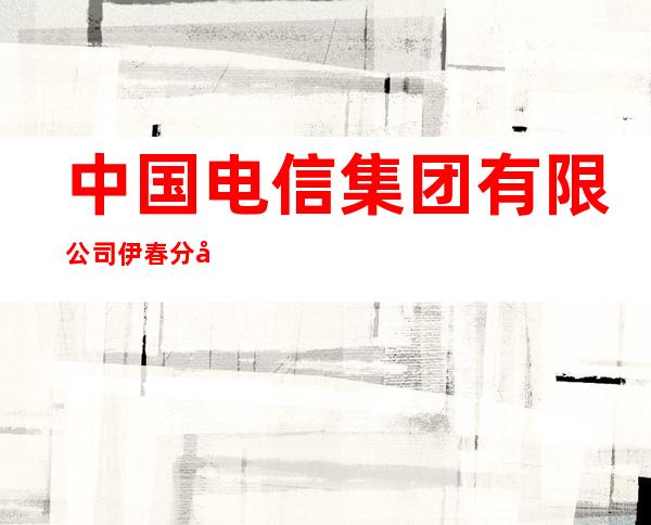 中国电信集团有限公司伊春分公司