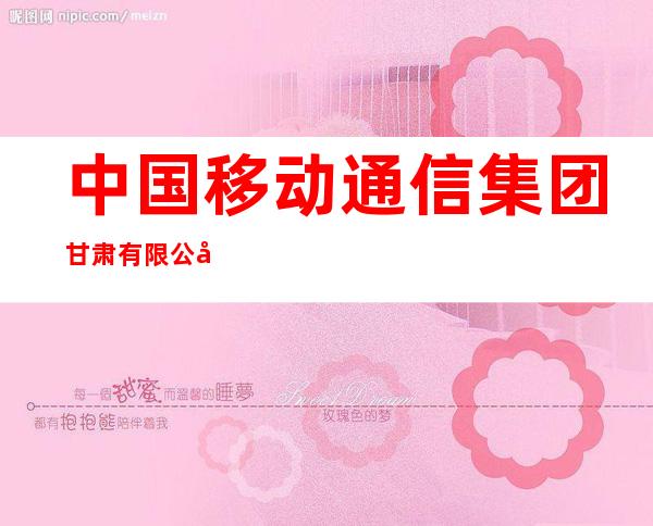 中国移动通信集团甘肃有限公司白银分公司