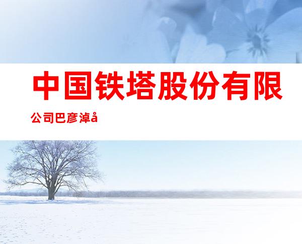 中国铁塔股份有限公司巴彦淖尔市分公司