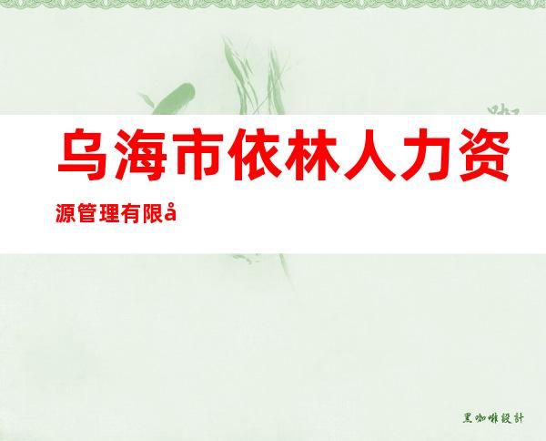 乌海市依林人力资源管理有限公司