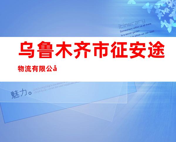 乌鲁木齐市征安途物流有限公司