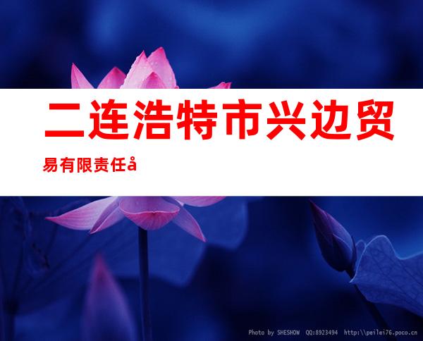 二连浩特市兴边贸易有限责任公司