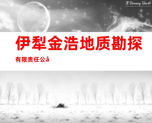 伊犁金浩地质勘探有限责任公司