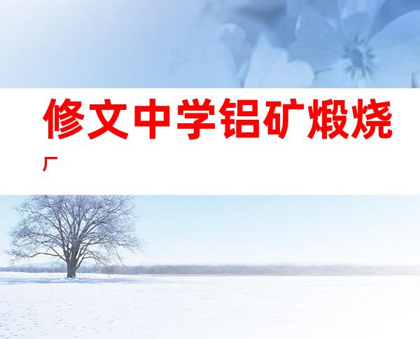 修文中学铝矿煅烧厂