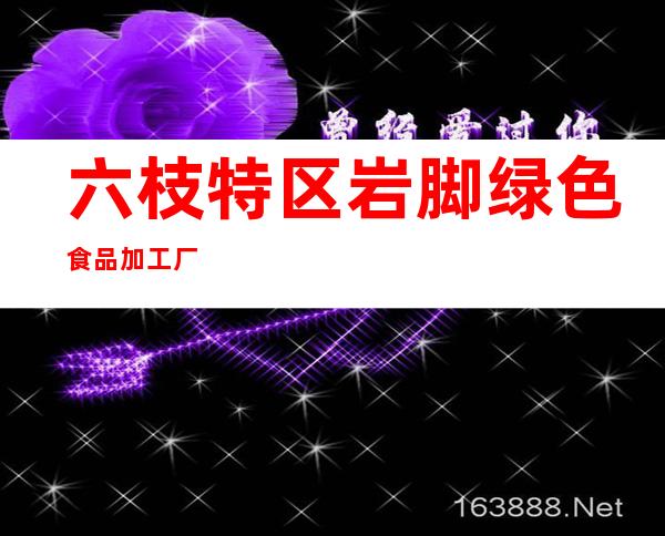 六枝特区岩脚绿色食品加工厂