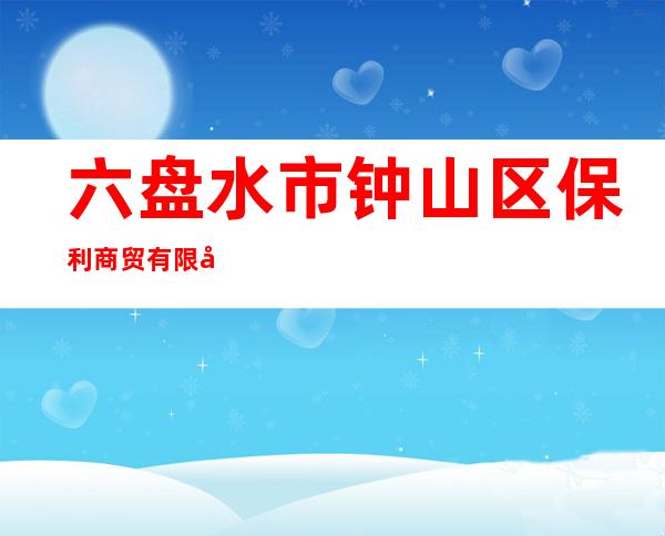 六盘水市钟山区保利商贸有限公司