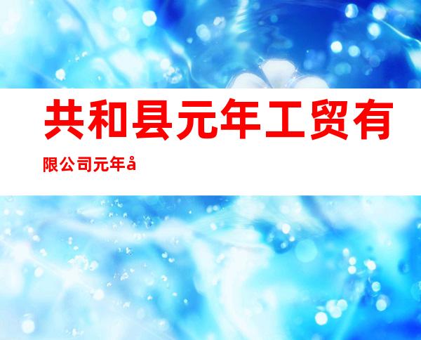共和县元年工贸有限公司元年大酒店