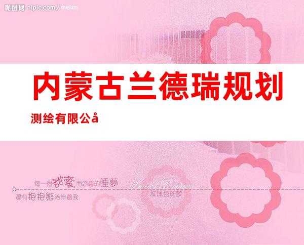 内蒙古兰德瑞规划测绘有限公司