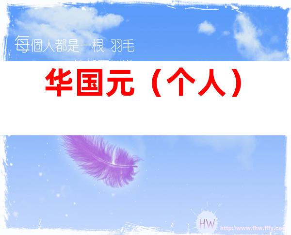 华国元（个人）
