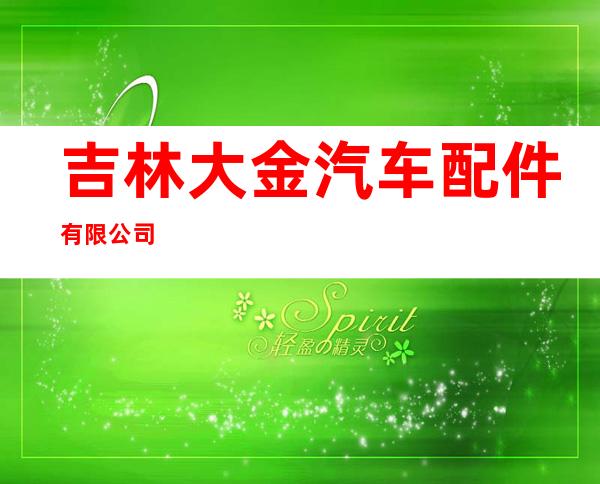 吉林大金汽车配件有限公司