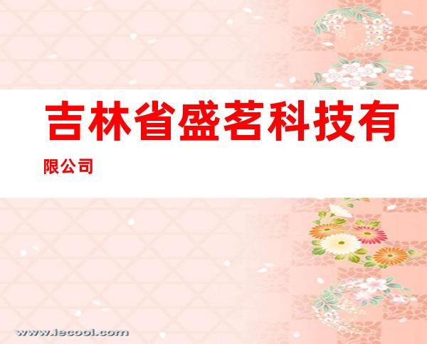 吉林省盛茗科技有限公司