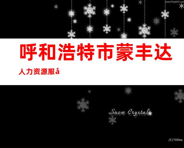 呼和浩特市蒙丰达人力资源服务有限公司
