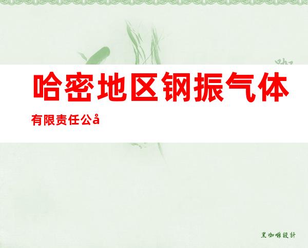 哈密地区钢振气体有限责任公司