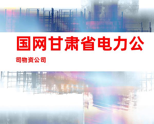 国网甘肃省电力公司物资公司