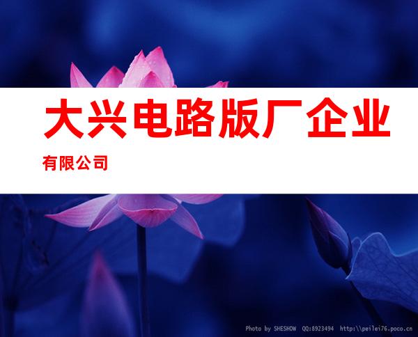 大兴电路版厂企业有限公司