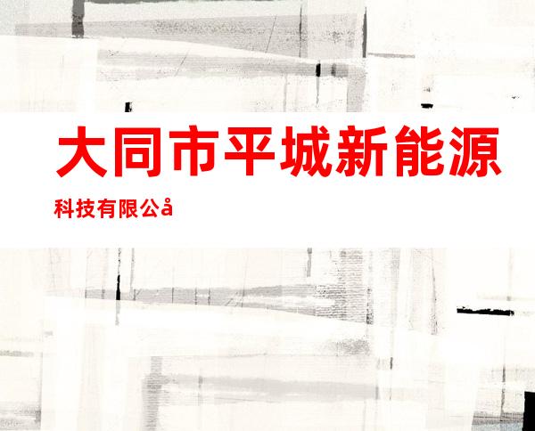 大同市平城新能源科技有限公司