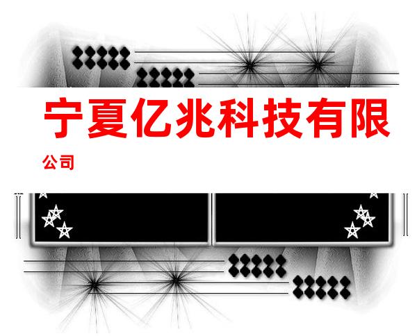宁夏亿兆科技有限公司