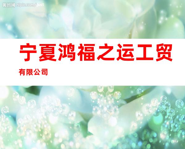 宁夏鸿福之运工贸有限公司