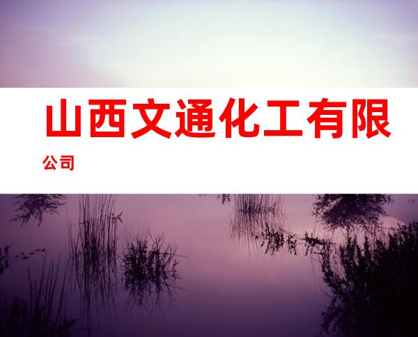 山西文通化工有限公司