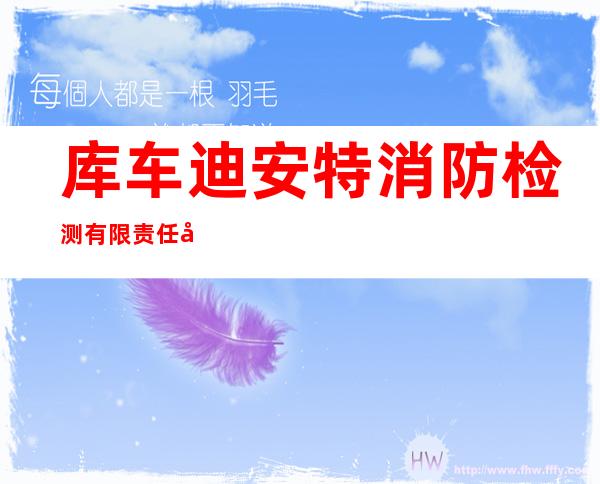库车迪安特消防检测有限责任公司