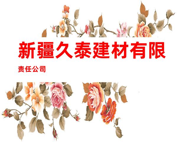 新疆久泰建材有限责任公司