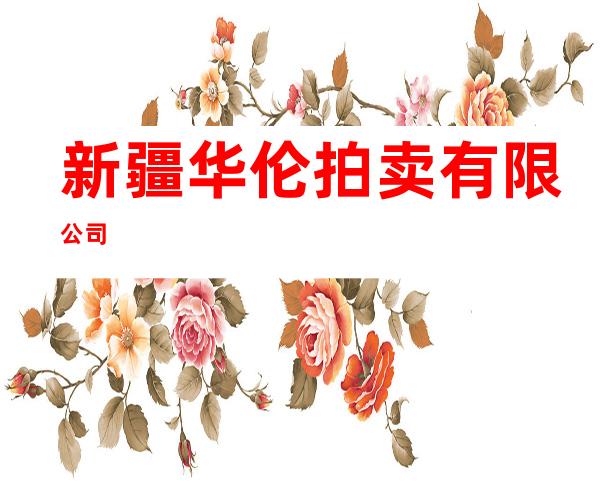 新疆华伦拍卖有限公司