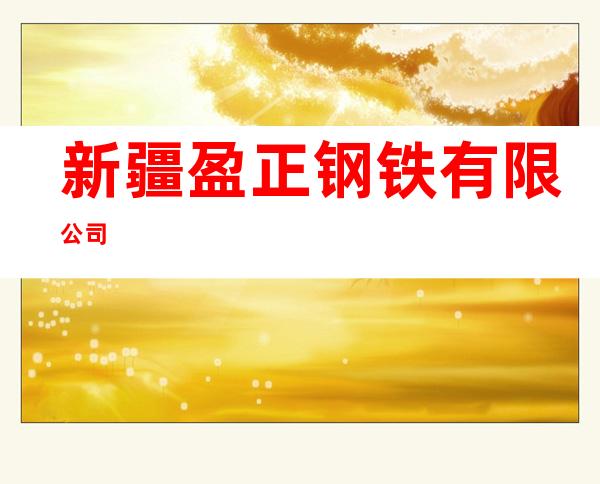 新疆盈正钢铁有限公司