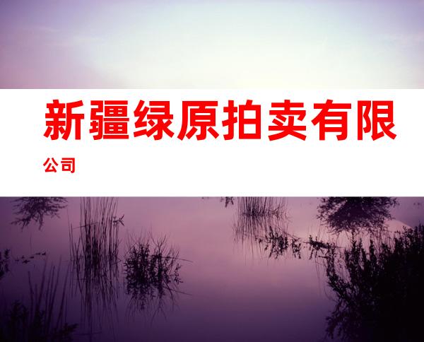 新疆绿原拍卖有限公司