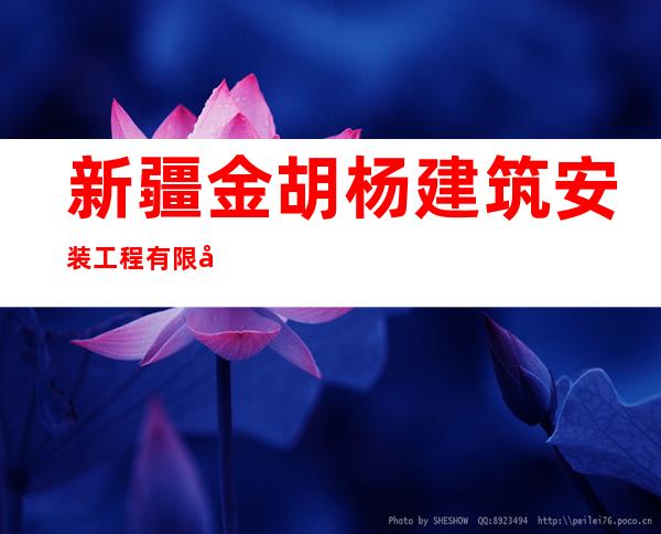 新疆金胡杨建筑安装工程有限公司