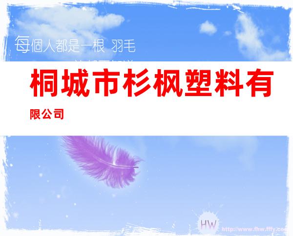 桐城市杉枫塑料有限公司