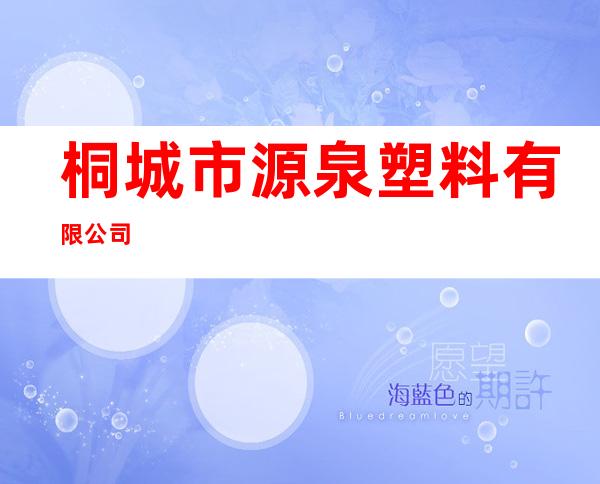 桐城市源泉塑料有限公司