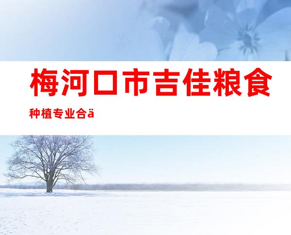 梅河口市吉佳粮食种植专业合作社