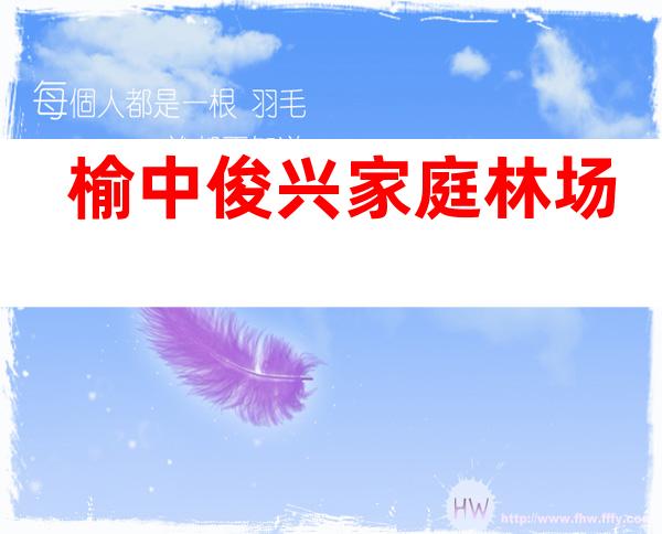 榆中俊兴家庭林场
