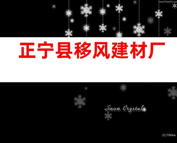 正宁县移风建材厂