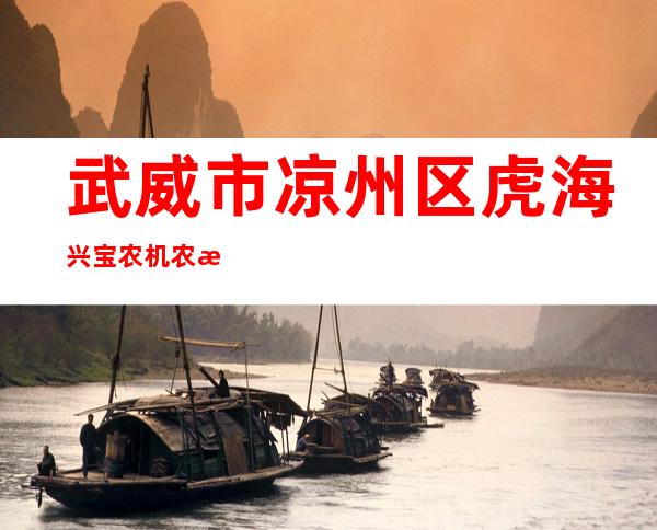 武威市凉州区虎海兴宝农机农民专业合作社