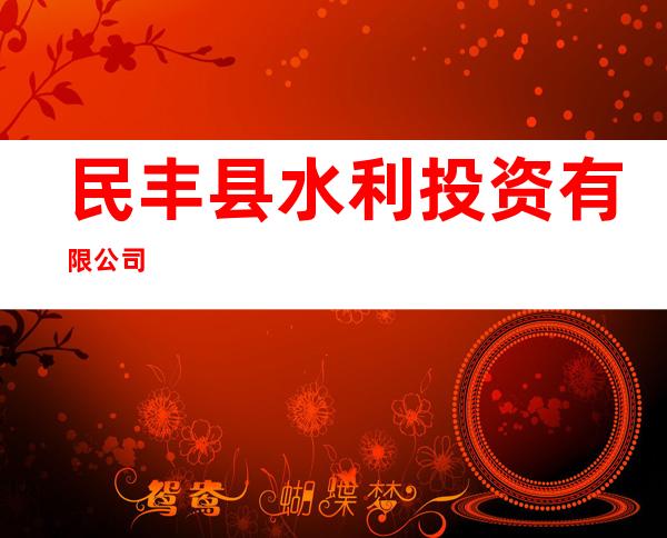 民丰县水利投资有限公司