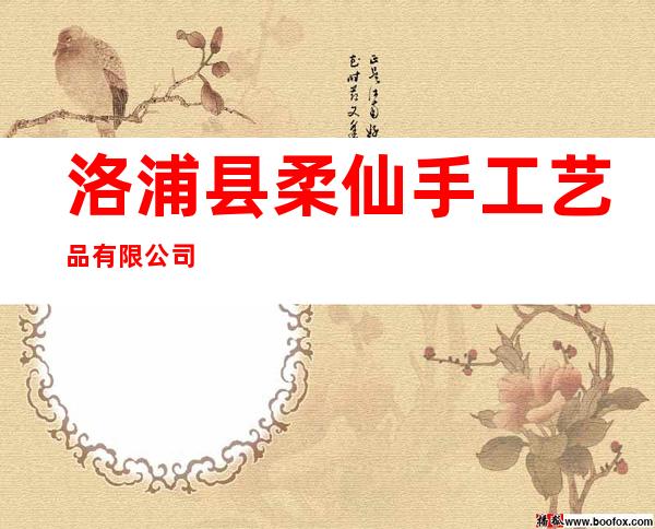 洛浦县柔仙手工艺品有限公司