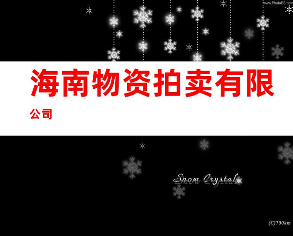 海南物资拍卖有限公司