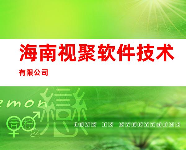 海南视聚软件技术有限公司