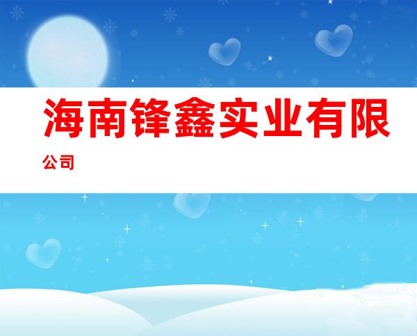 海南锋鑫实业有限公司