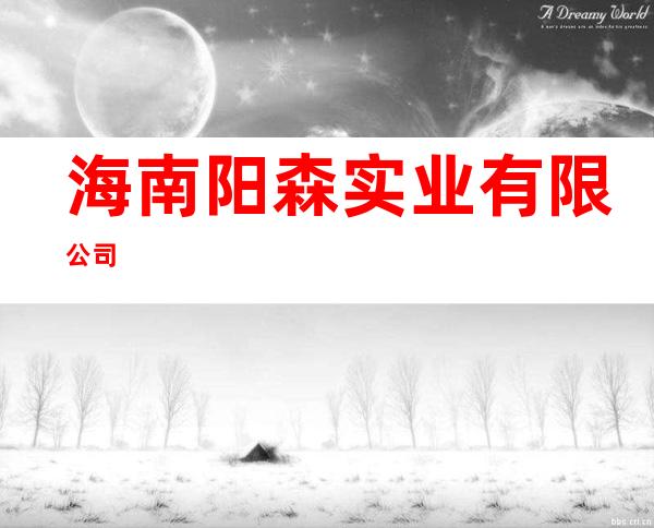 海南阳森实业有限公司