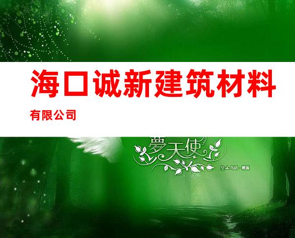 海口诚新建筑材料有限公司