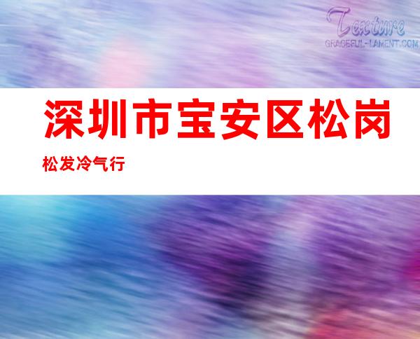 深圳市宝安区松岗松发冷气行