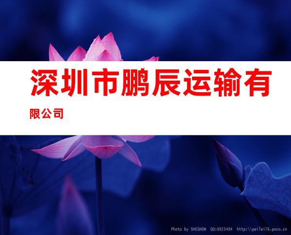 深圳市鹏辰运输有限公司