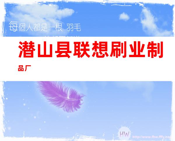 潜山县联想刷业制品厂